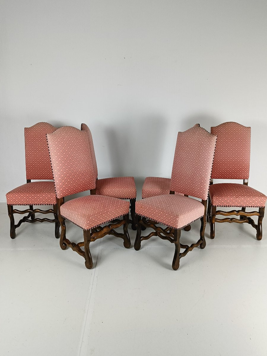 Fauteuils en tapisserie Beech Os De Mouton (lot de 4)-photo-1