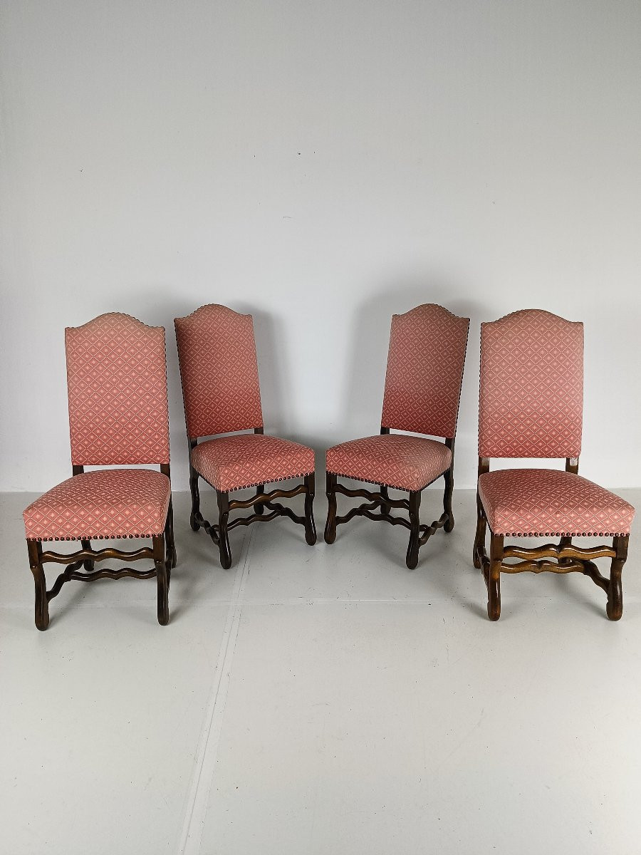 Fauteuils en tapisserie Beech Os De Mouton (lot de 4)-photo-4
