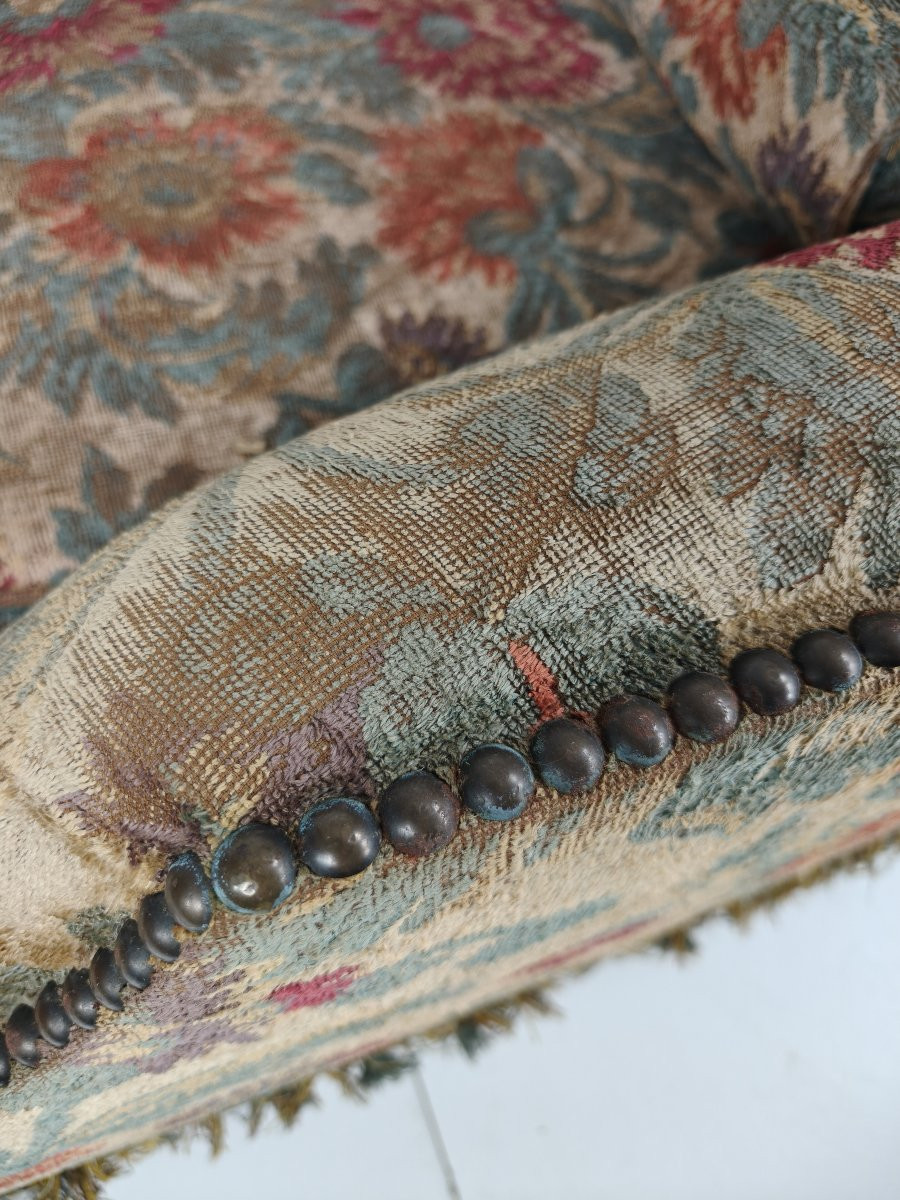 Os De Mouton Sofa In Tapestry – Country House Style, 19th Century (ca. 1820)-photo-6