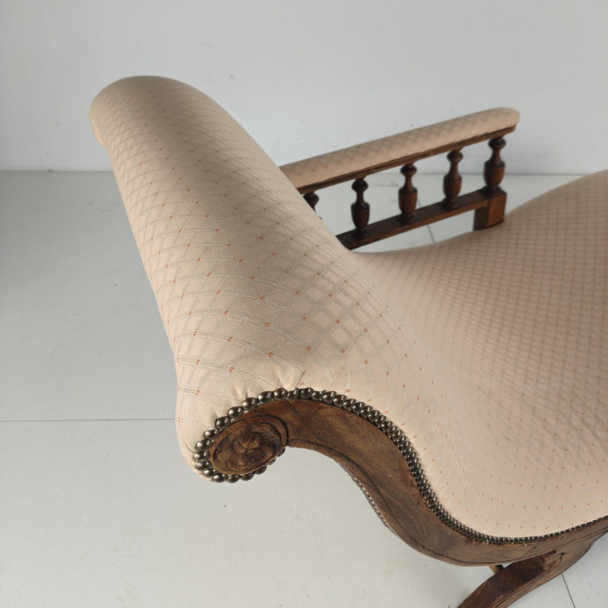 Late 19th Century Antique Chaise Longue/daybed - England-photo-3