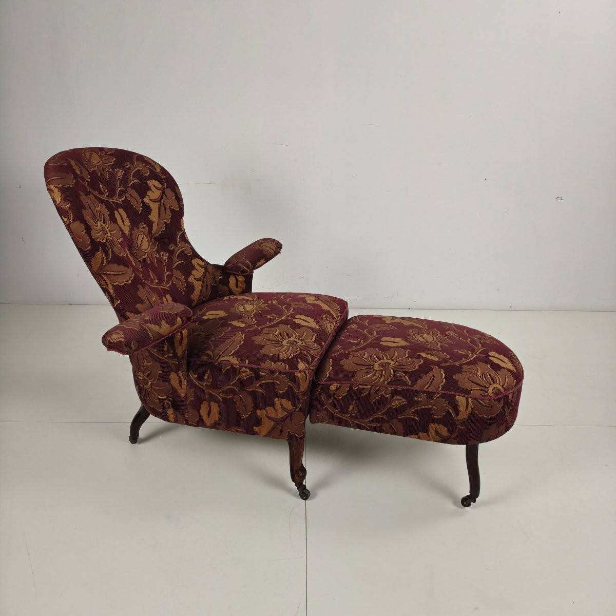 Fauteuil inclinable réglable du début du XXe siècle, par Drevette L.M., vers 1900-1920-photo-2