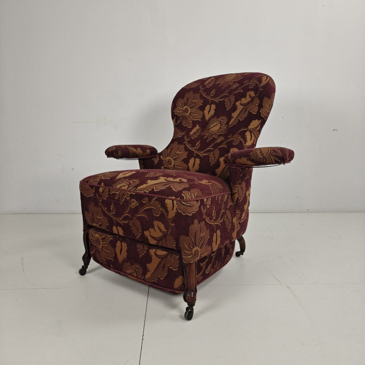 Fauteuil inclinable réglable du début du XXe siècle, par Drevette L.M., vers 1900-1920-photo-4