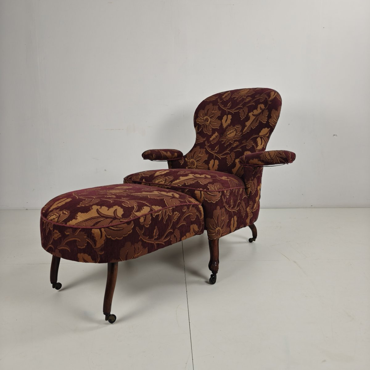 Fauteuil inclinable réglable du début du XXe siècle, par Drevette L.M., vers 1900-1920-photo-3