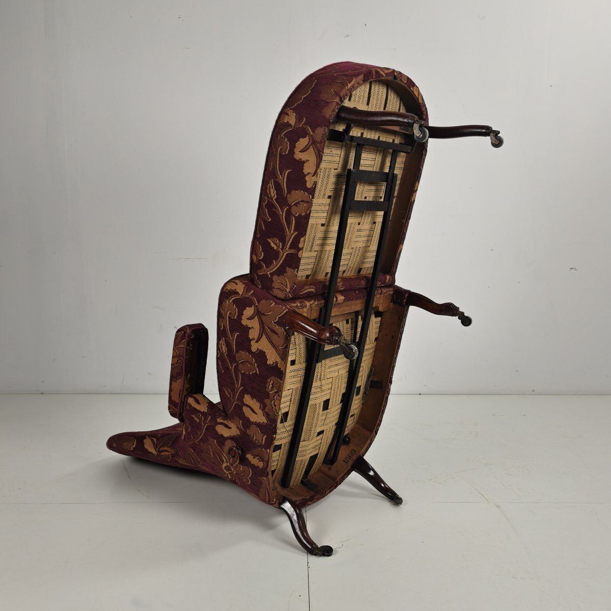 Fauteuil inclinable réglable du début du XXe siècle, par Drevette L.M., vers 1900-1920-photo-6
