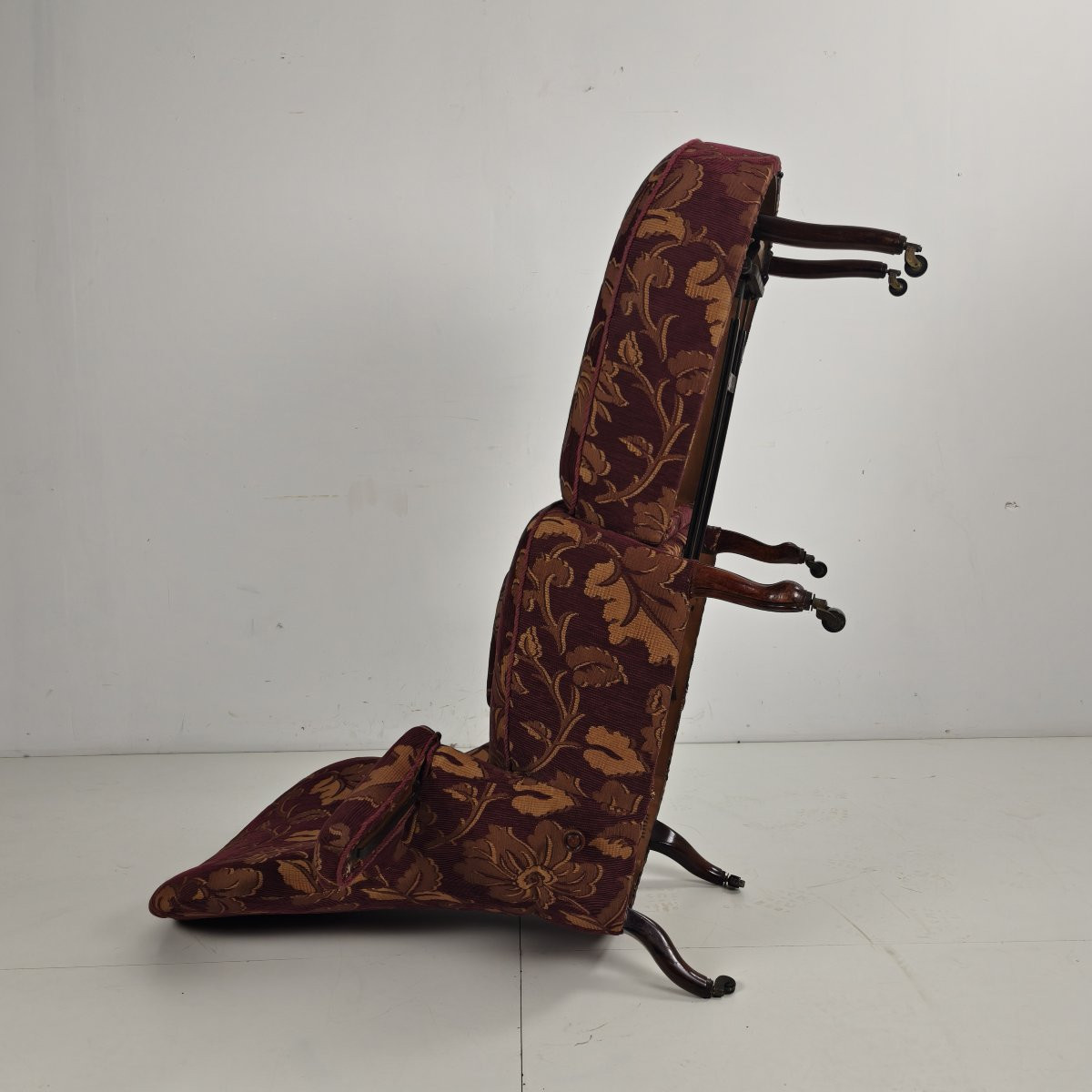Fauteuil inclinable réglable du début du XXe siècle, par Drevette L.M., vers 1900-1920-photo-7