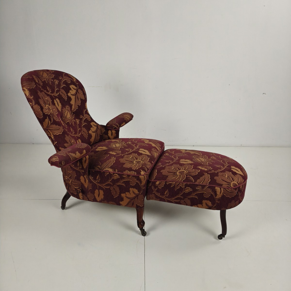 Fauteuil inclinable réglable du début du XXe siècle, par Drevette L.M., vers 1900-1920