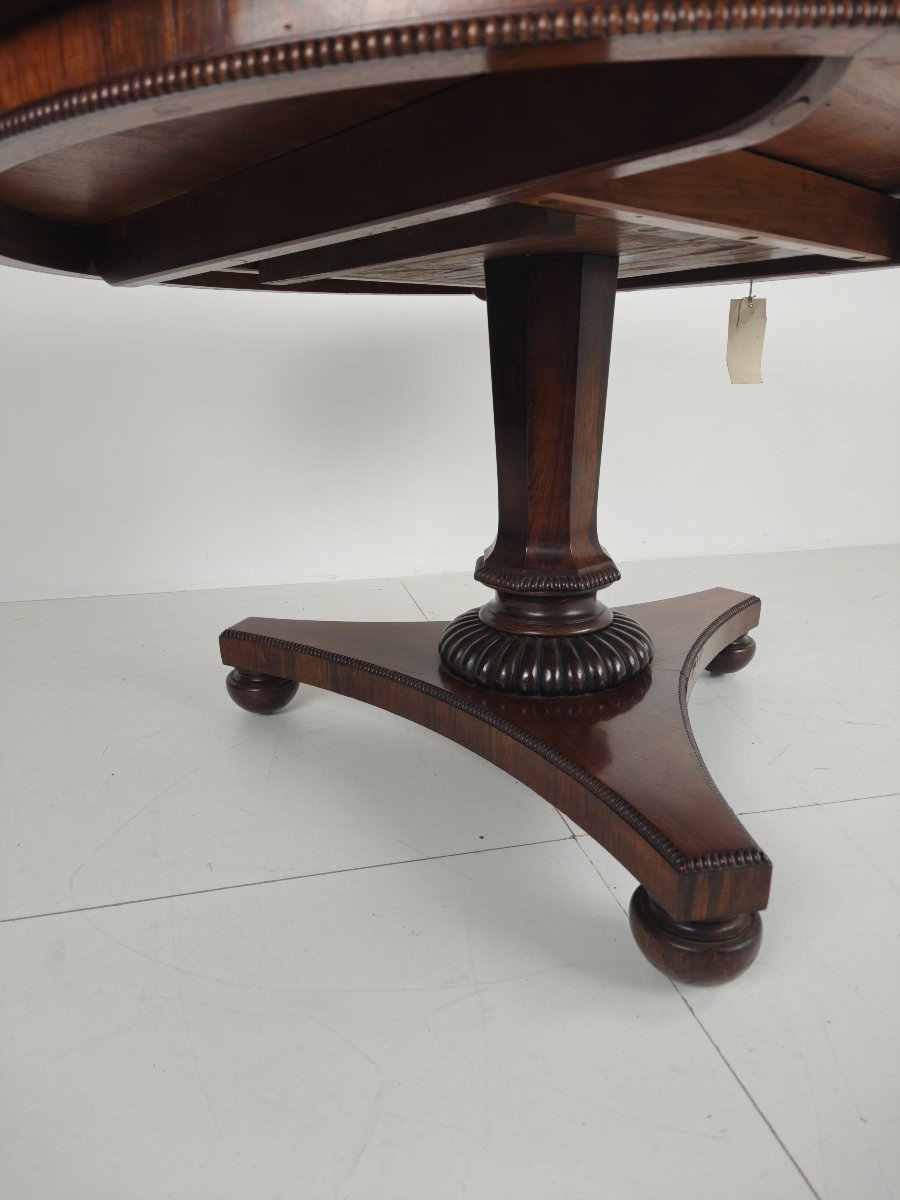 William IV Style Rosewood Tilt-top Breakfast Table, 19th Century-photo-2