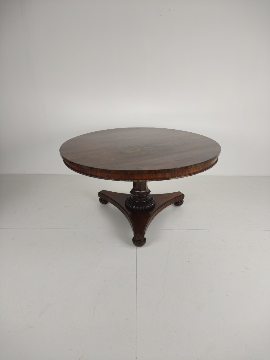 William IV Style Rosewood Tilt-top Breakfast Table, 19th Century