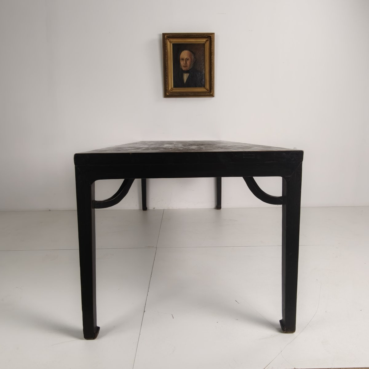 Black Qing Chinese Dining Table (230 Cm) - Mid To Late 18th Century - Chinese Lacquer-photo-5