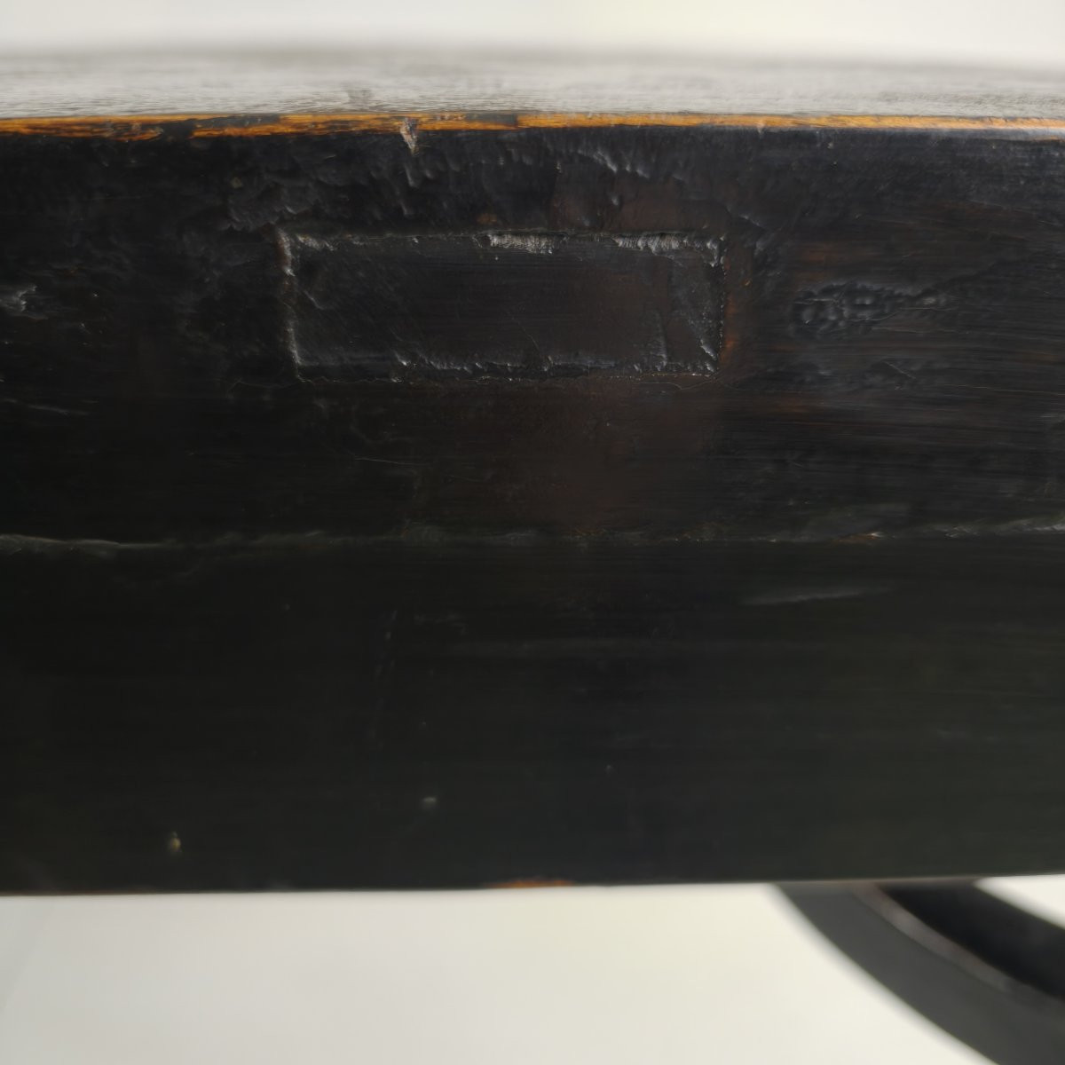 Black Qing Chinese Dining Table (230 Cm) - Mid To Late 18th Century - Chinese Lacquer-photo-7