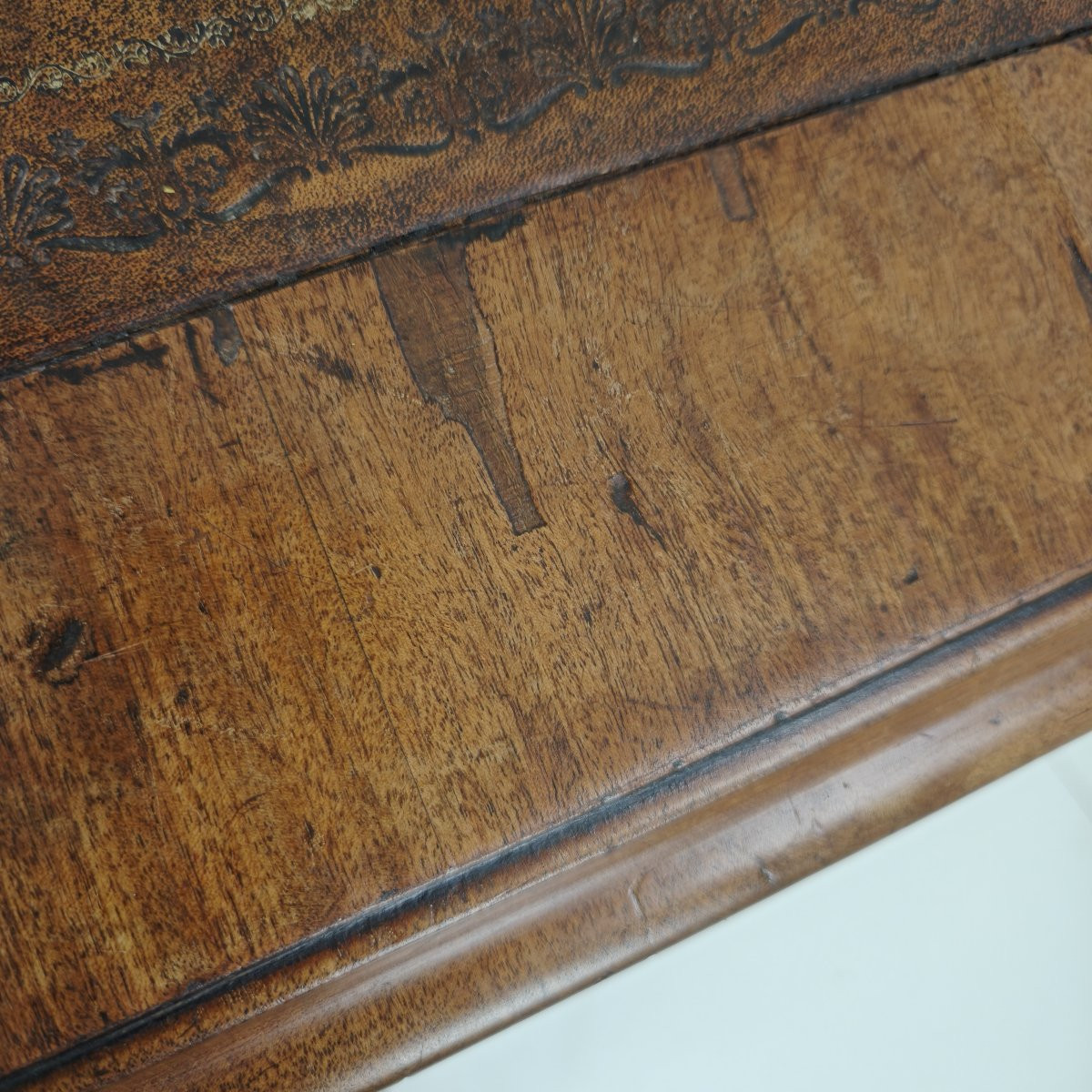 Bureau/table d'écriture double face anglais du XIXe siècle par S. & H.; Jewell, A.-photo-6