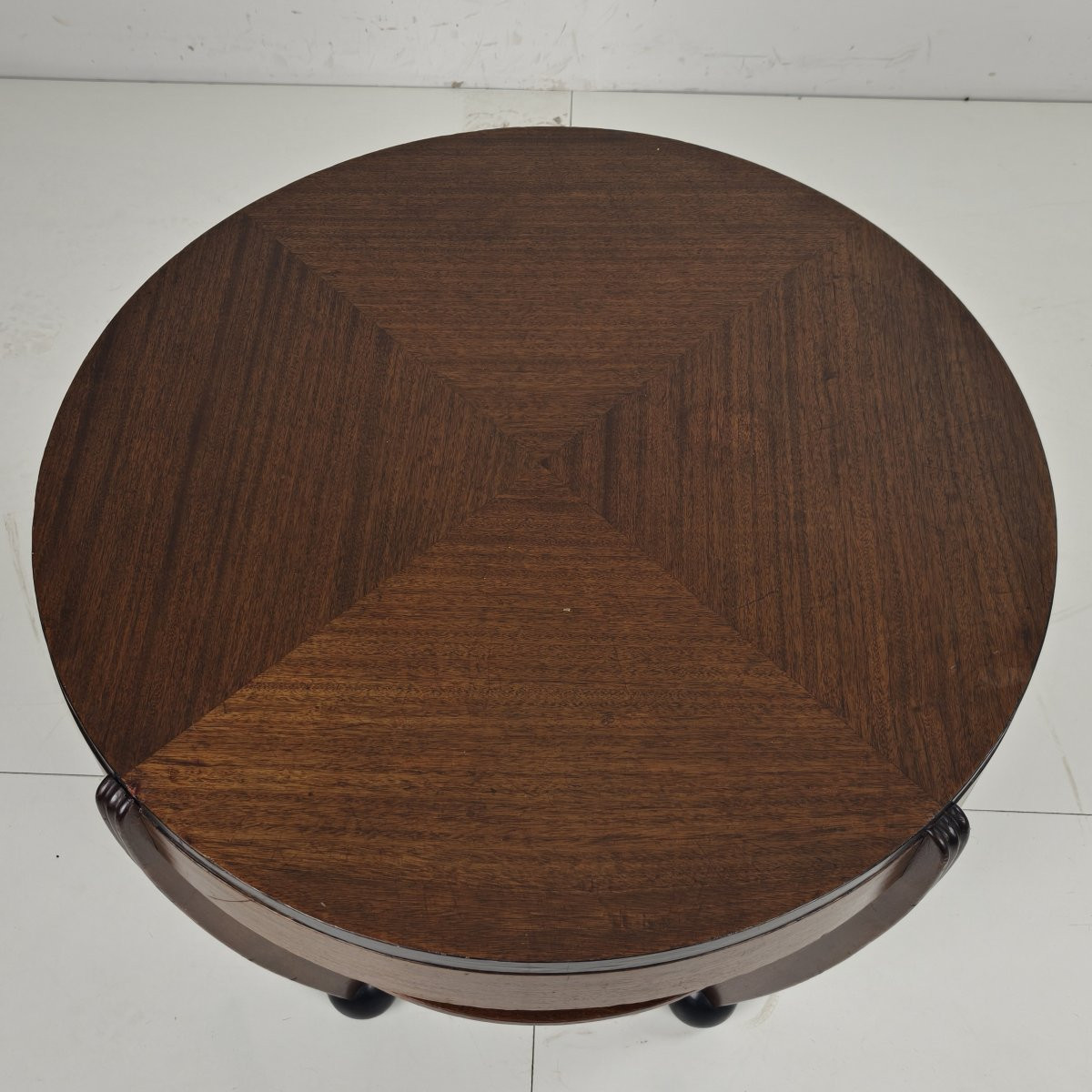 Table basse Art Déco en chêne – École d'Amsterdam, Pays-Bas, années 1930-photo-8