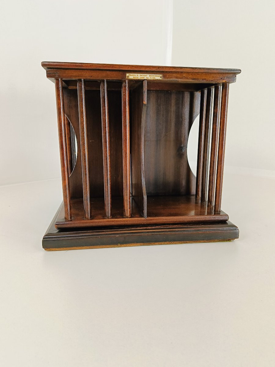 Bibliothèque miniature ancienne / Moulin à livres, vers 1900-photo-1