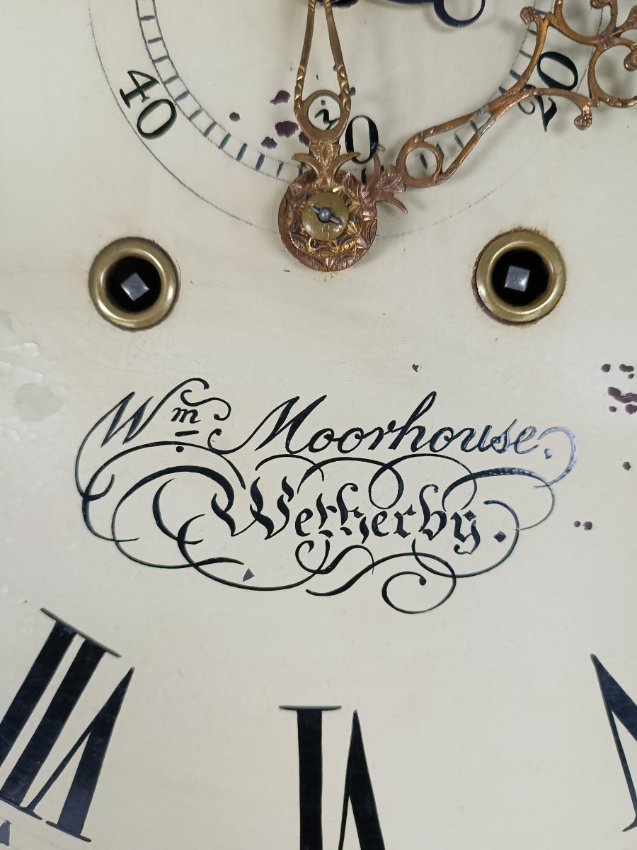 Wm House Wetterby Antique Clock 1780-photo-5