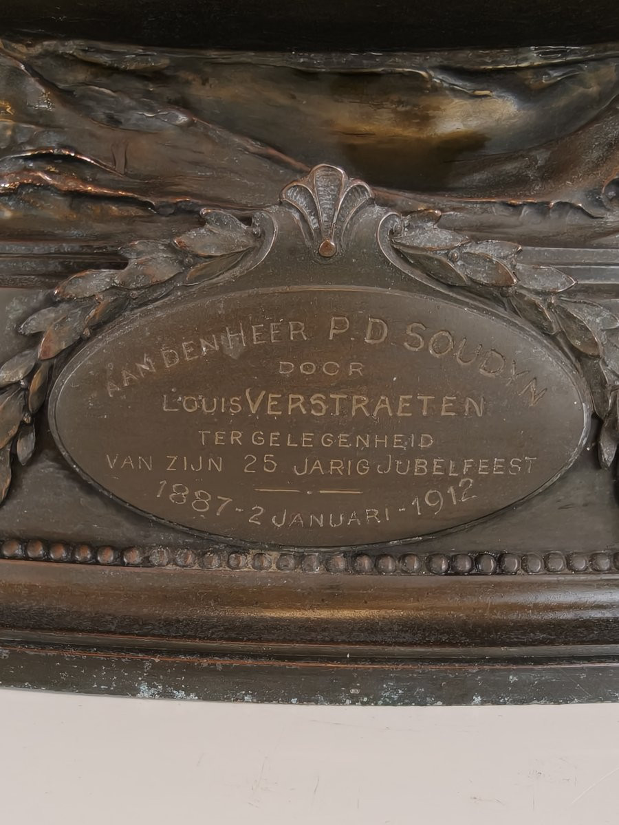 Brass Sailboat - Signed And Made In 1912-photo-2