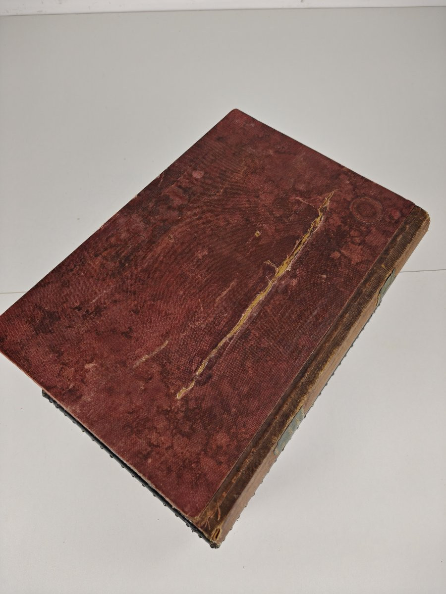 Coffret à livres en simili cuir sur support peint – Angleterre, vers 1830-photo-6