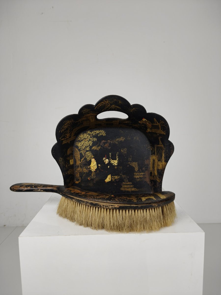 Silent Papier-mâché Butler, 19th Century French Chinoiserie-photo-3