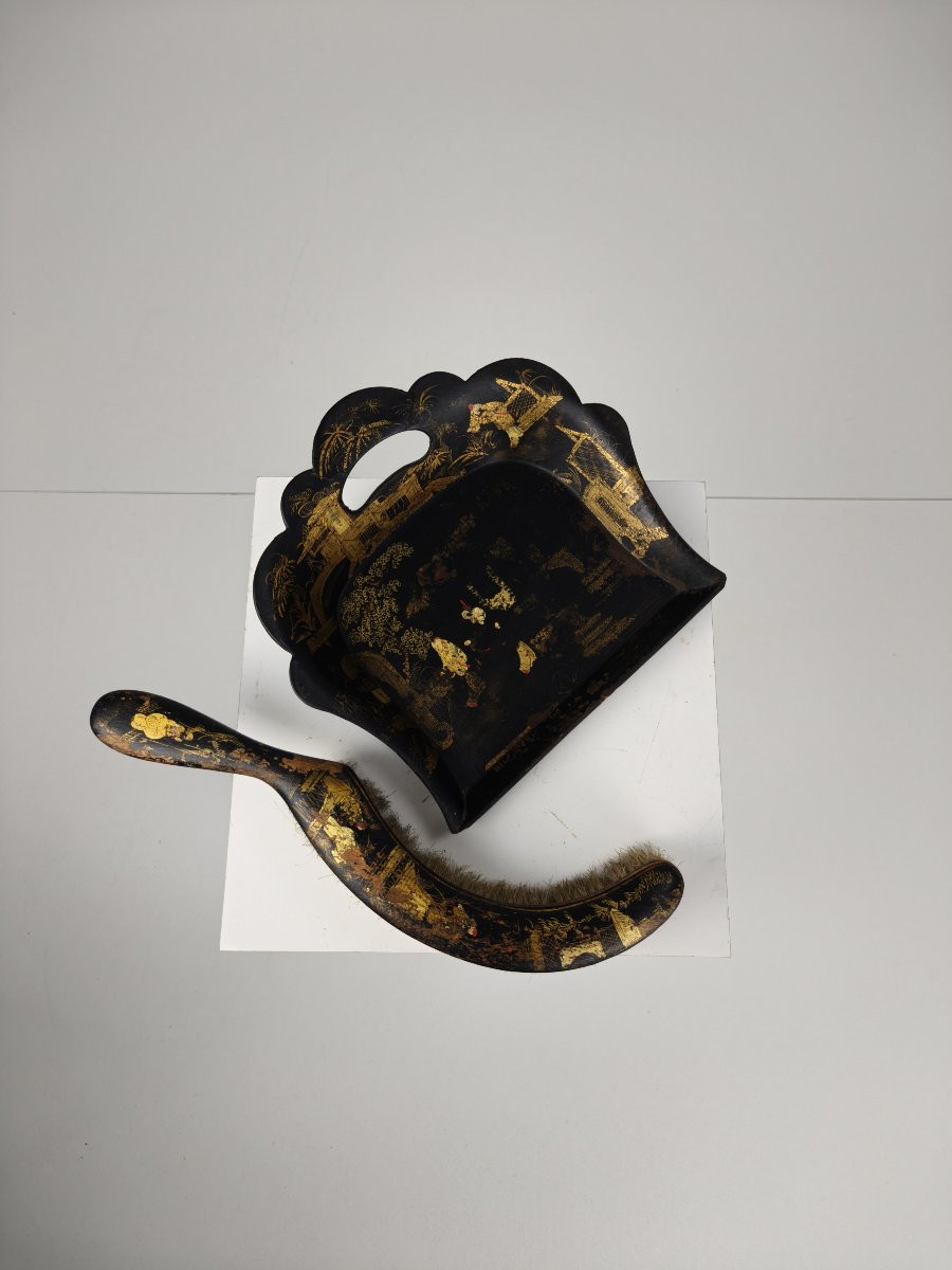 Silent Papier-mâché Butler, 19th Century French Chinoiserie-photo-5