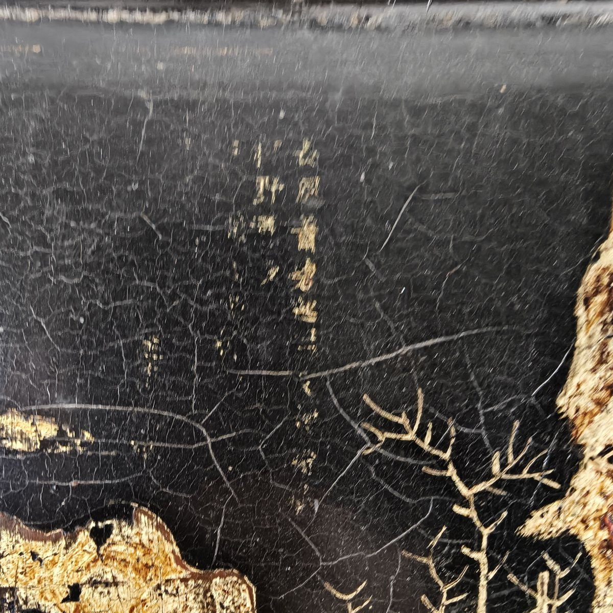 Pair Of 19th Century Chinoiserie Panels In Gilded Frames.-photo-7