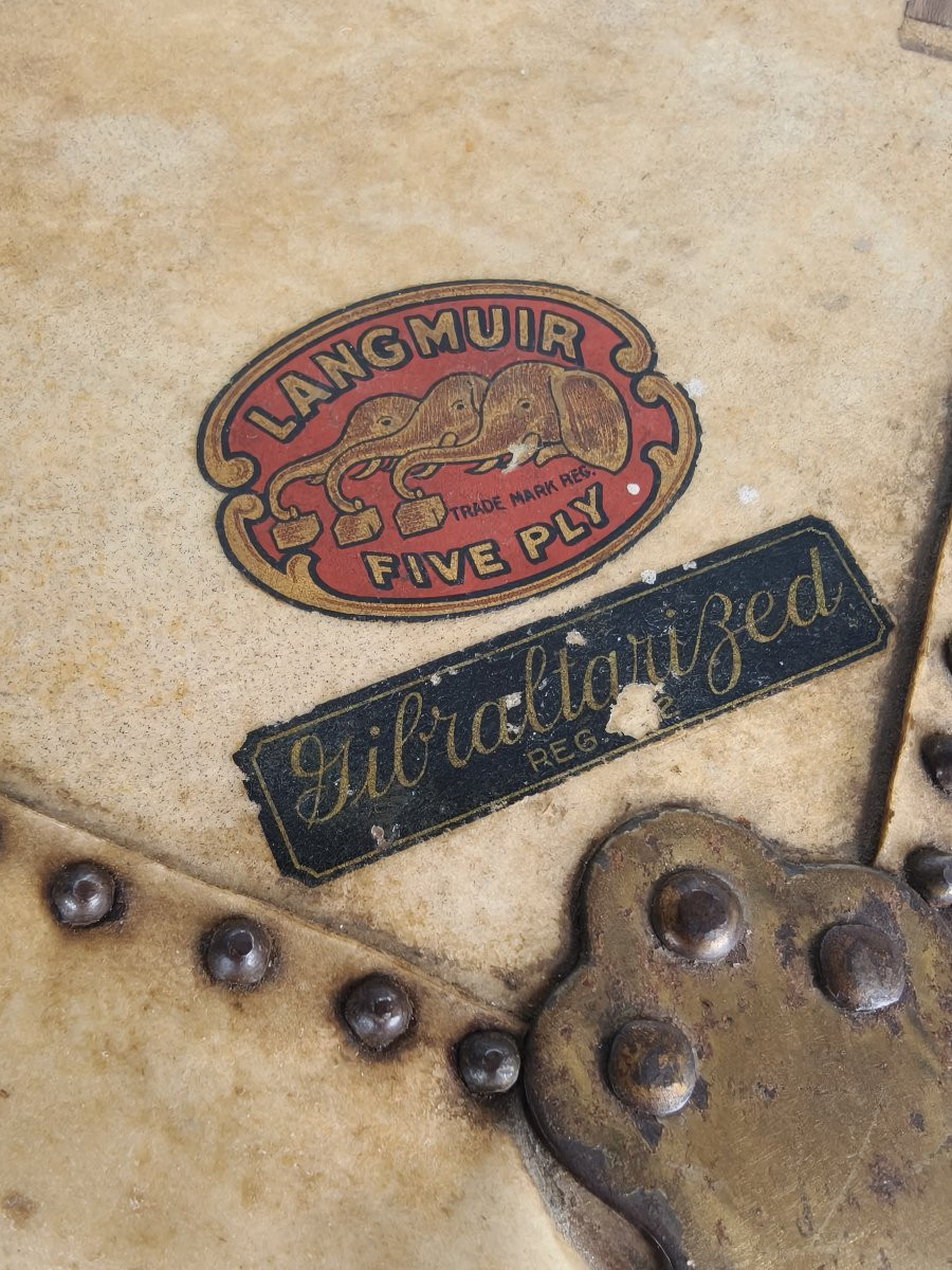 1930s Closet Chest, Signed Hartmann - Goat Leather Chest-photo-5