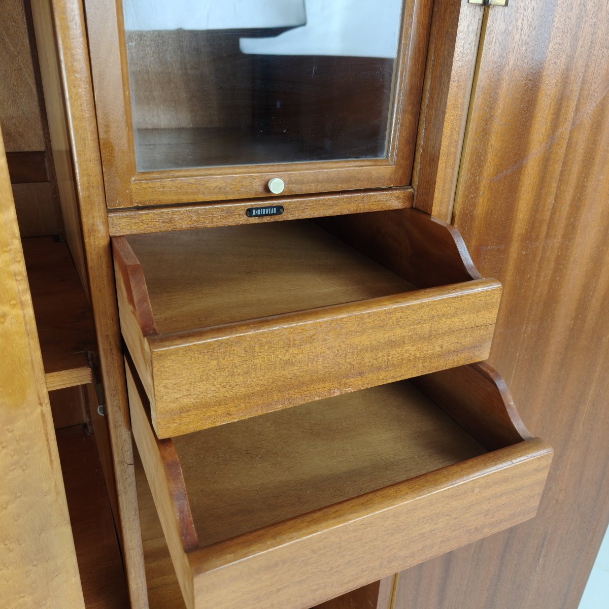 Armoire de gentleman Art Déco anglaise par Wrighton Furniture-photo-4