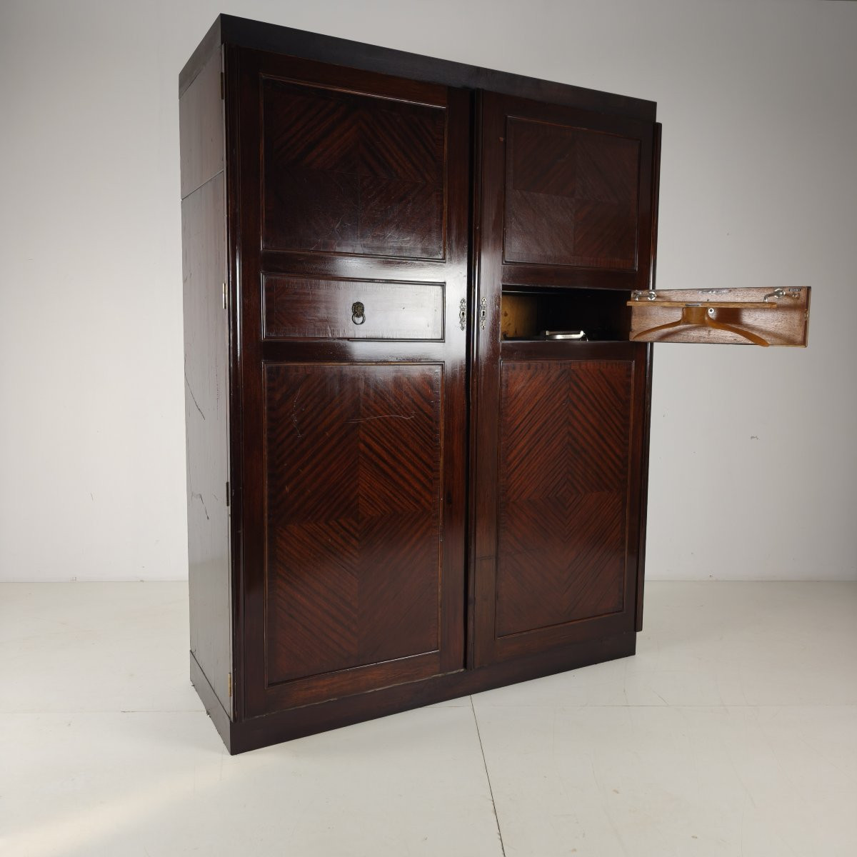 1920s Compactom Ltd Men's Wardrobe - Fully Fitted Interior-photo-3