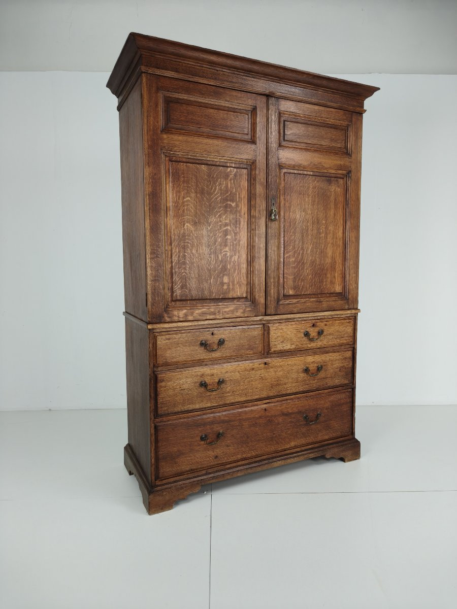 Howard & Son Antique Closet, Berners Street, Light Oak, 19th Century-photo-2