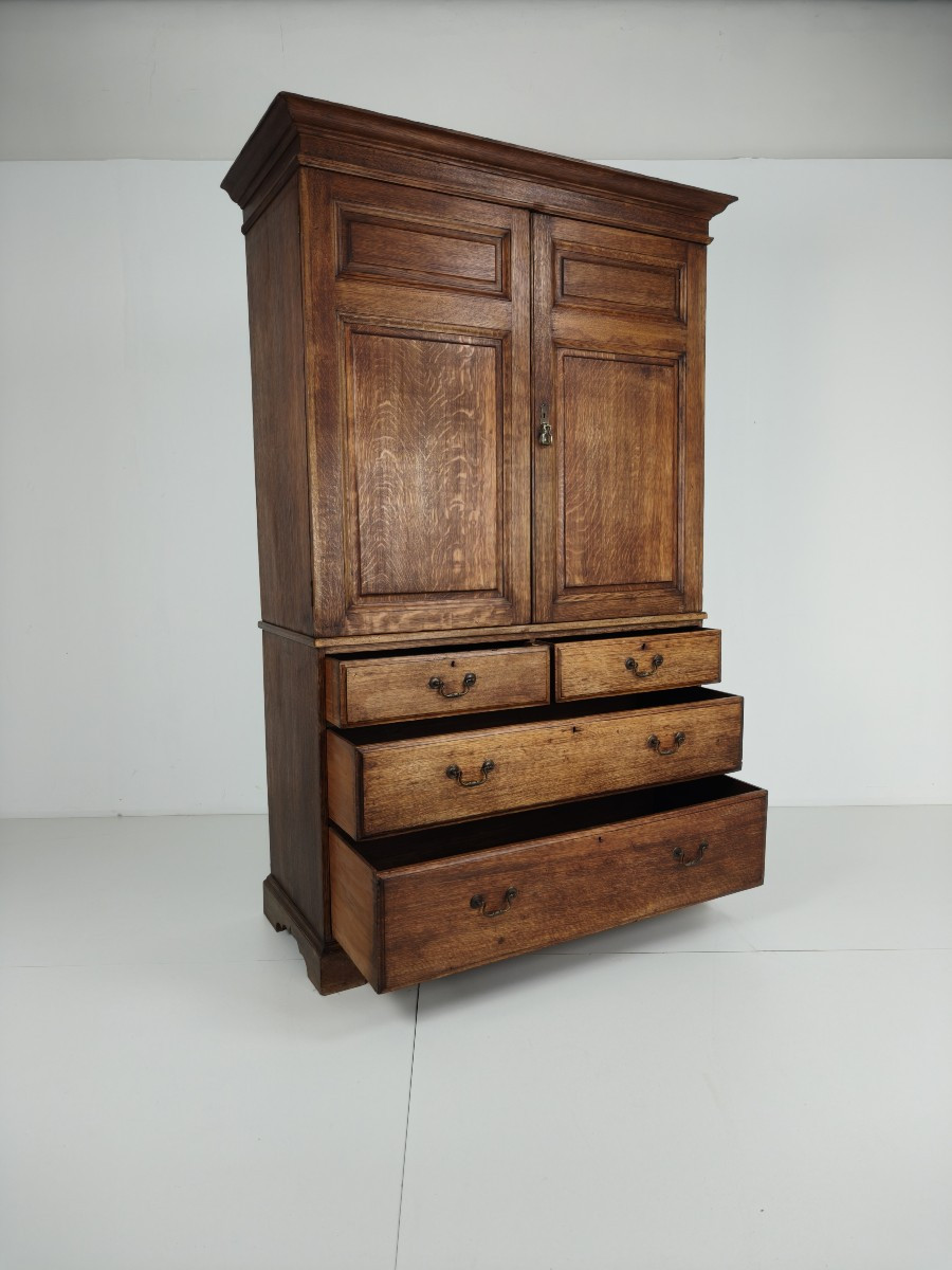 Howard & Son Antique Closet, Berners Street, Light Oak, 19th Century