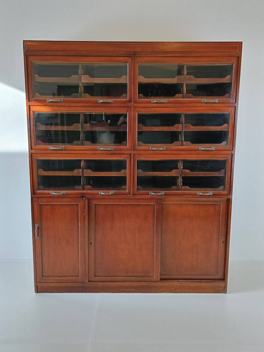 Vitrine anglaise en acajou, vers 1910-photo-2