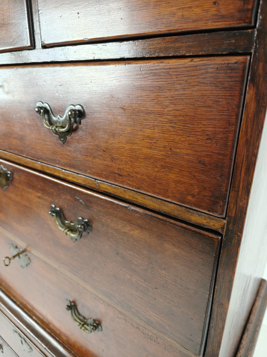 George III Country Chest Of Drawers / Chest On Chest-photo-3