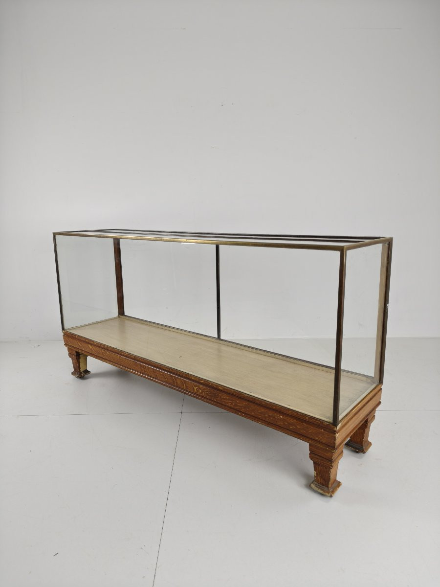 Antique English Brass Store Counter - Thin Model With Graduations In Yards-photo-6