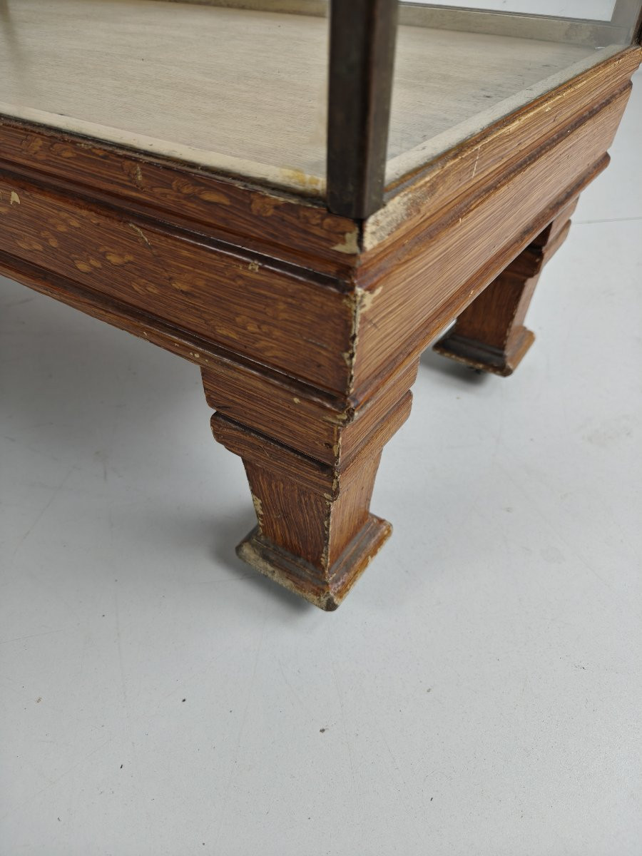 Antique English Brass Store Counter - Thin Model With Graduations In Yards-photo-7