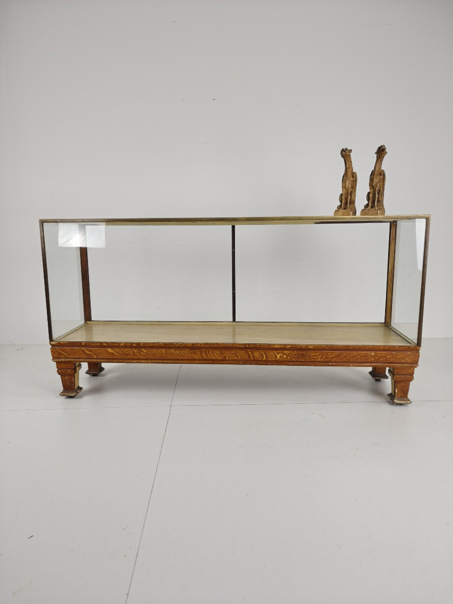 Antique English Brass Store Counter - Thin Model With Graduations In Yards