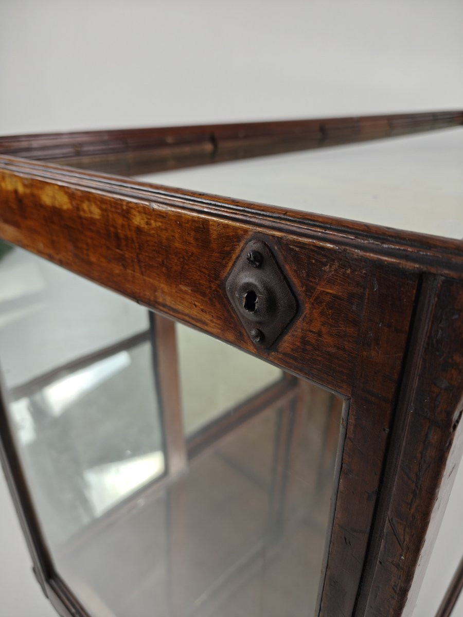 Antique English Display Counter With Mirror - Circa 1920-photo-5