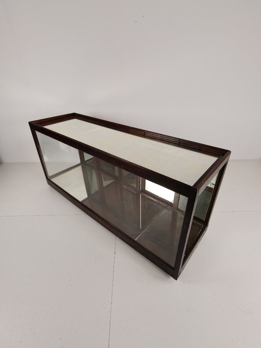 Antique English Display Counter With Mirror - Circa 1920-photo-7