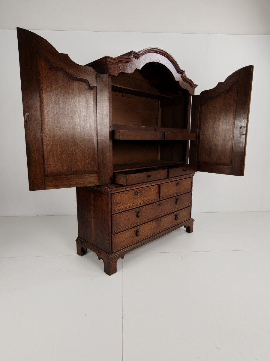 18th Century Dutch Oak Cabinet - Luierkabinet-photo-2