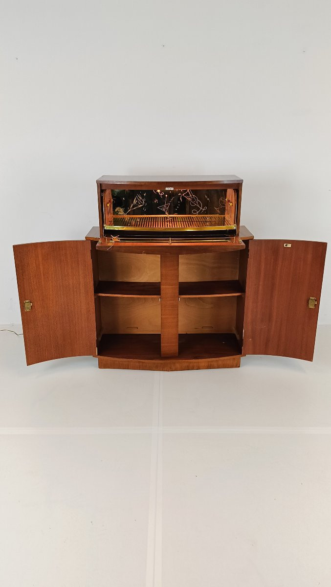 Vintage Cocktail Bar “sureline” – George Serlin & Sons (1950s)-photo-2