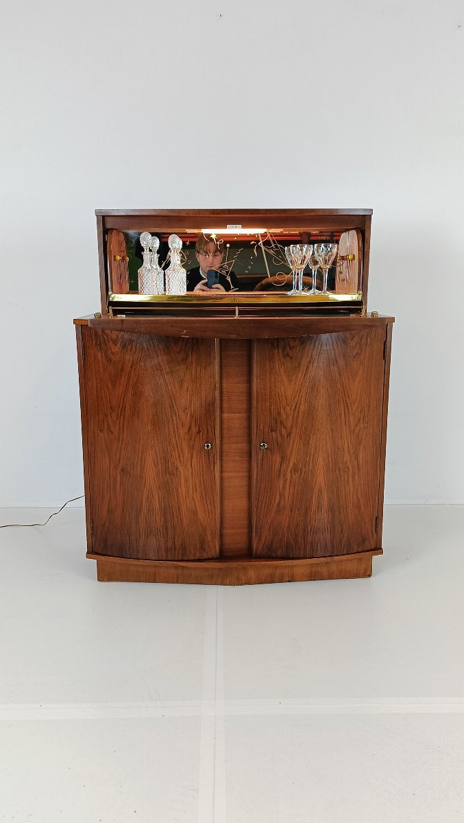 Vintage Cocktail Bar “sureline” – George Serlin & Sons (1950s)-photo-7
