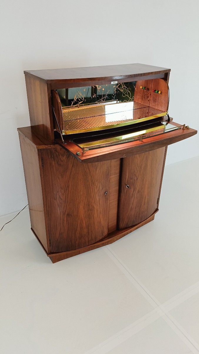 Vintage Cocktail Bar “sureline” – George Serlin & Sons (1950s)