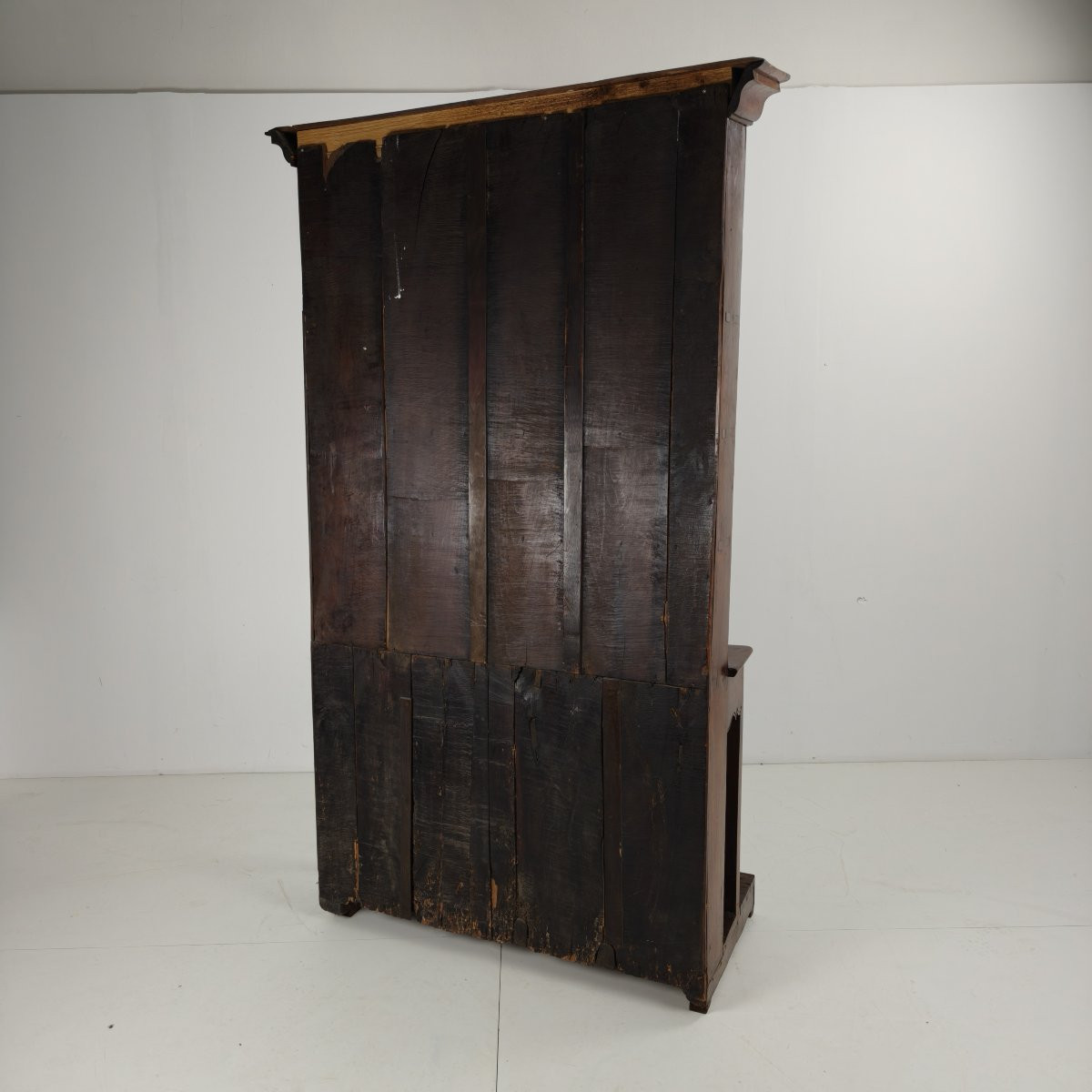 English Georgian Chest Of Drawers - Solid Oak, Circa 1800-photo-7