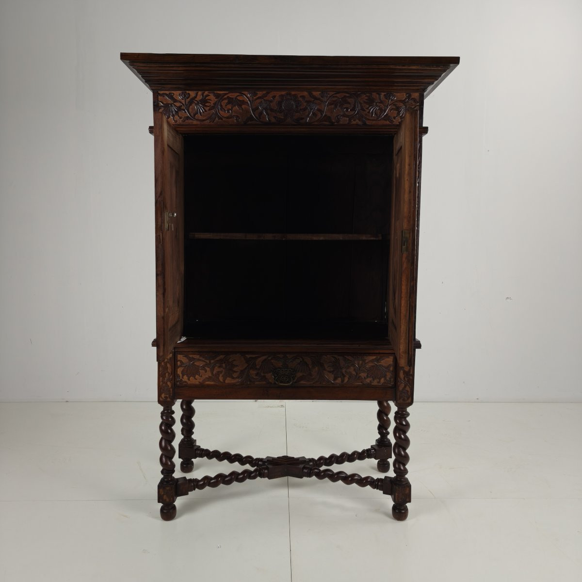 Late 19th Century Carved Colonial Cabinet - Netherlands East Indies-photo-3