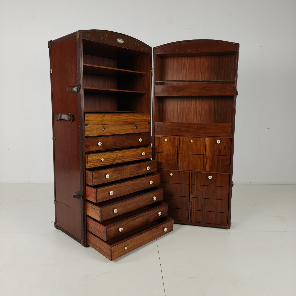 Bureau de campagne Starbay Nautical Steamer Trunk – XXe siècle-photo-4
