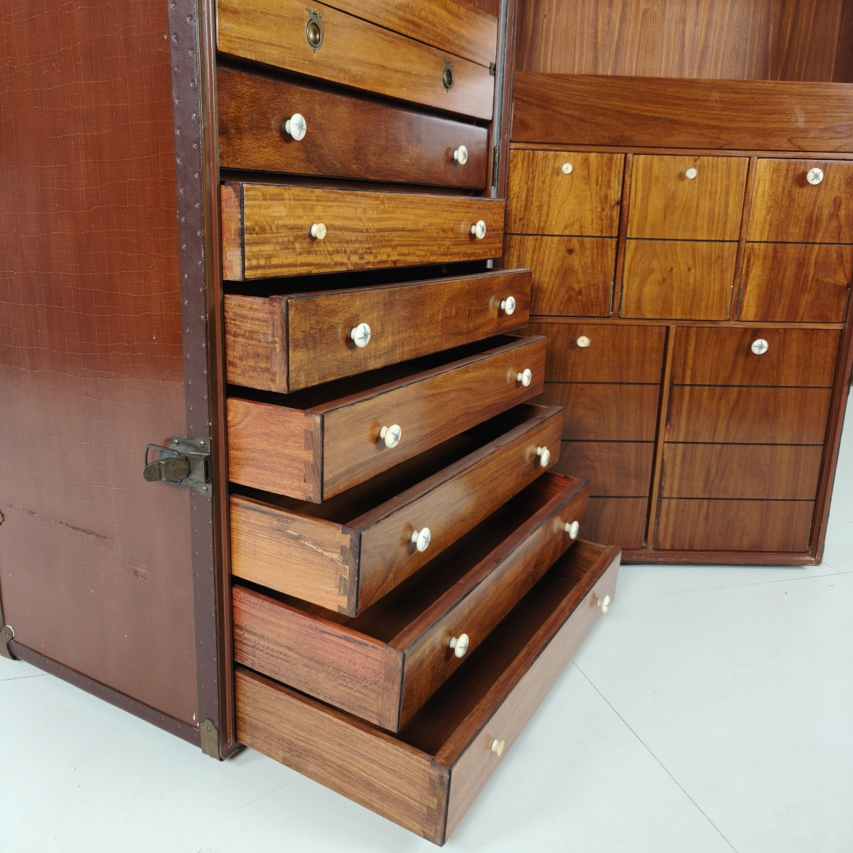 Bureau de campagne Starbay Nautical Steamer Trunk – XXe siècle-photo-8