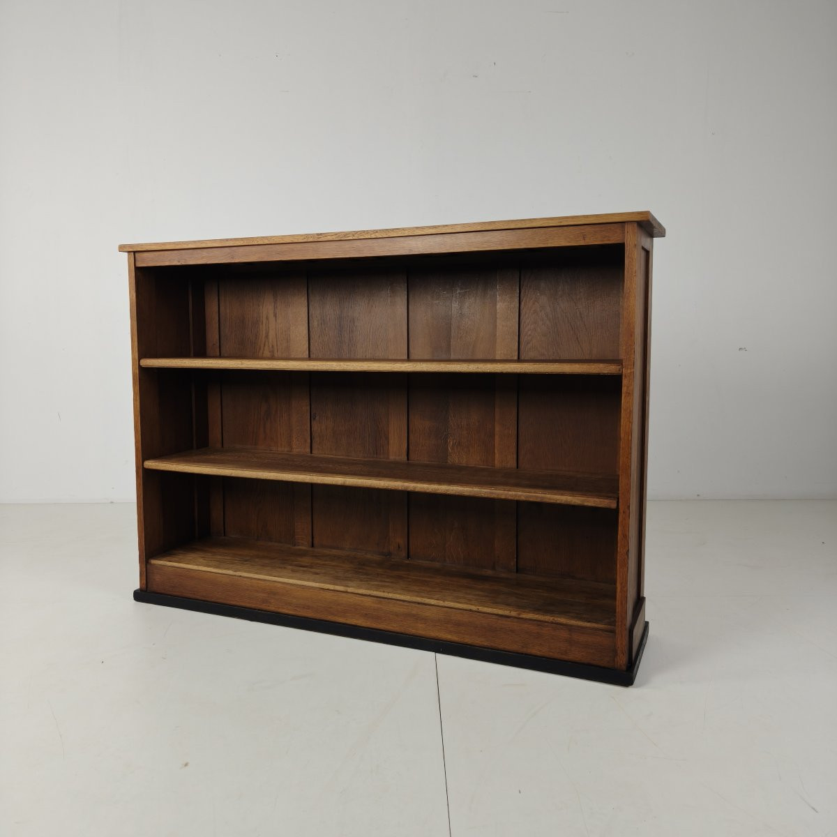Art Deco Oak Open Bookcase, Amsterdam School - 1920s-photo-2