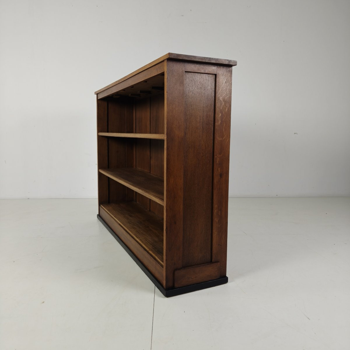 Art Deco Oak Open Bookcase, Amsterdam School - 1920s-photo-2