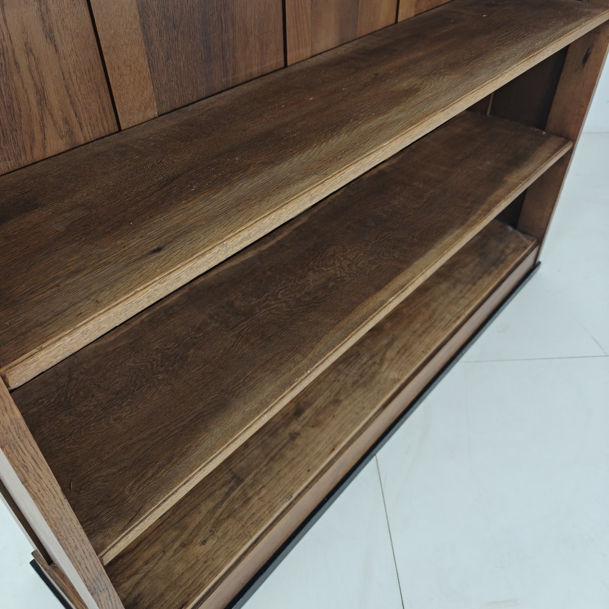 Art Deco Oak Open Bookcase, Amsterdam School - 1920s-photo-6