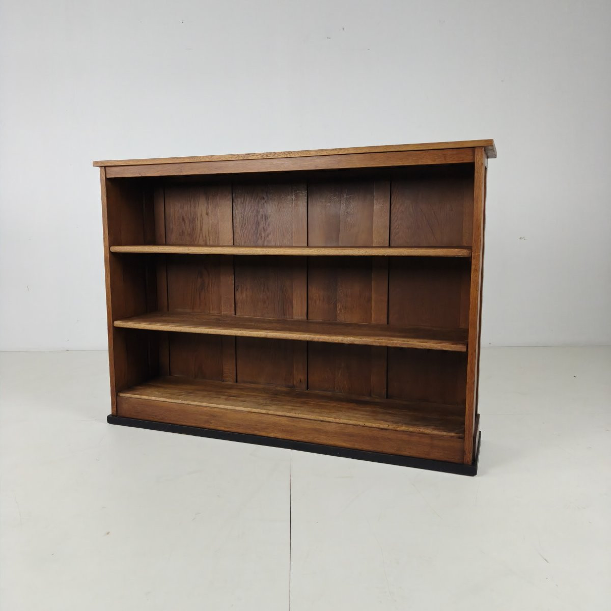 Art Deco Oak Open Bookcase, Amsterdam School - 1920s-photo-8