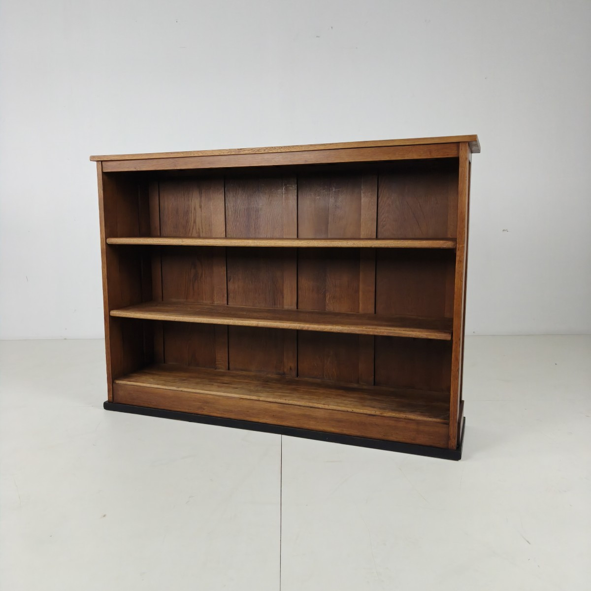 Art Deco Oak Open Bookcase, Amsterdam School - 1920s