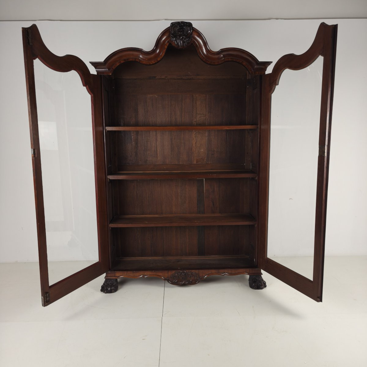 Bibliothèque/vitrine hollandaise du XVIIIe siècle, vers 1760-1780-photo-3