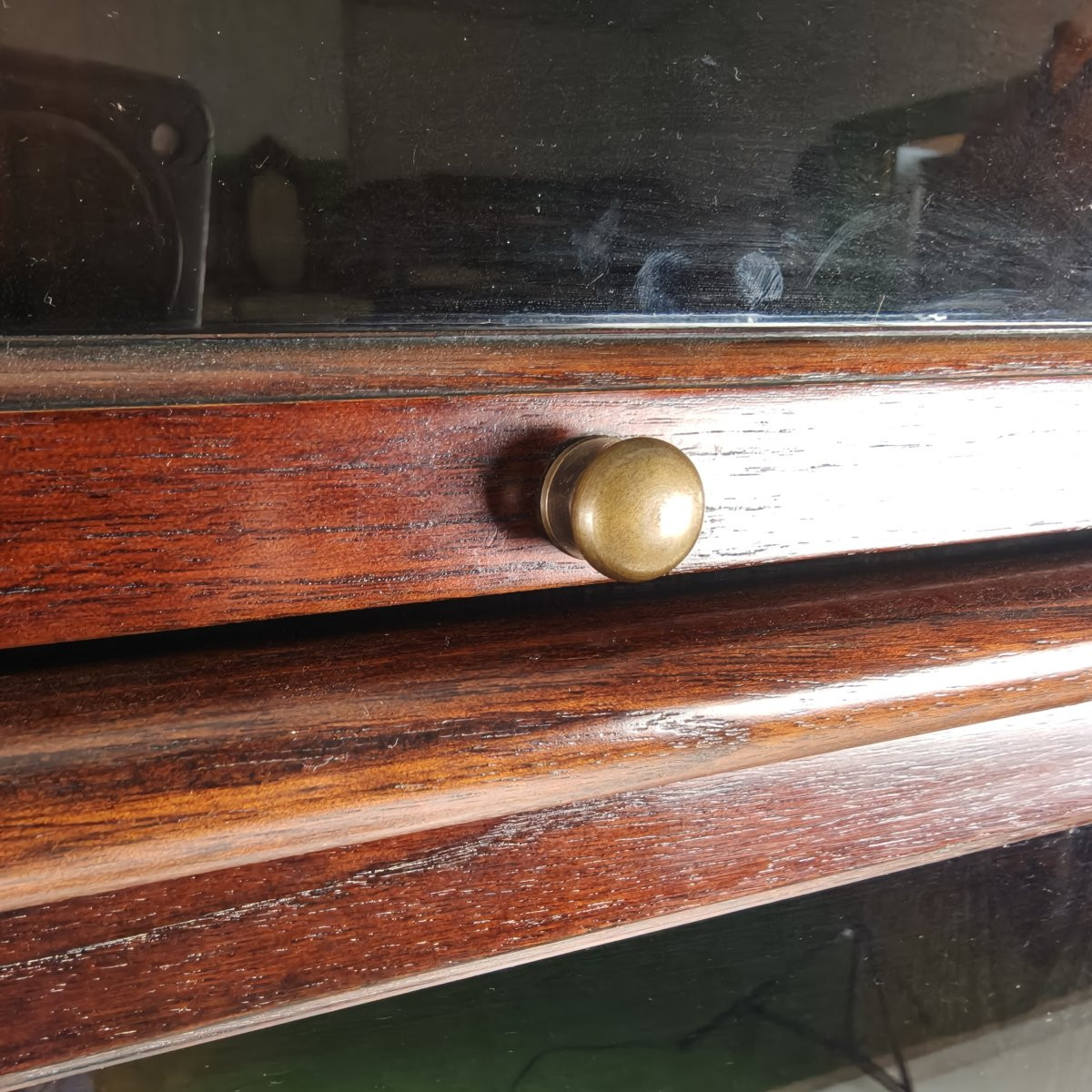 Bibliothèque d'avocat en bois dur de la fin du XXe siècle-photo-7